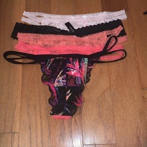 PINK lace thongs